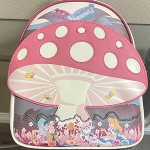 Loungefly Alice in Wonderland Mushroom Tea Party backpack